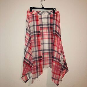 Tommy Hilfiger Plaid Handkerchief doble layer Skirt size 8